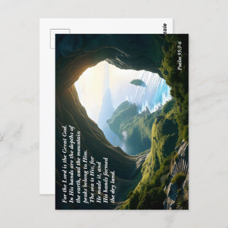 Cartão Postal Ele é o Deus Excelente, Deus e Criação Verso