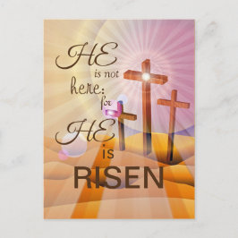 Cartão Postal Ele é Risen Jesus Páscoa