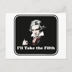 Cartão Postal Ele leva o quinto!