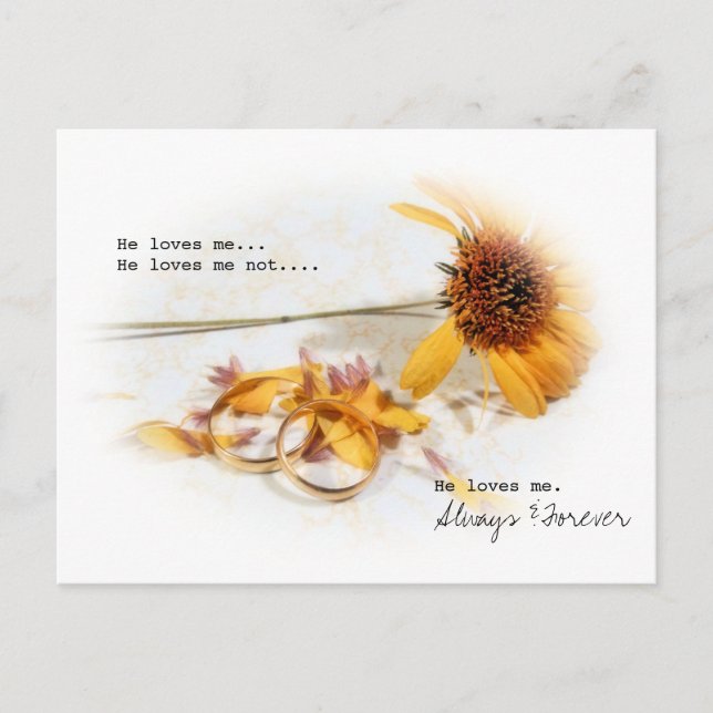 Cartão Postal Ele me ama (Frente)