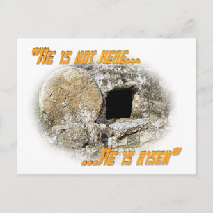Cartão Postal Ele não está aqui ... Ele ressuscitou!