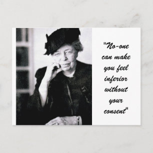 Cartão Postal Eleanor Roosevelt - Ninguém pode fazer você se s