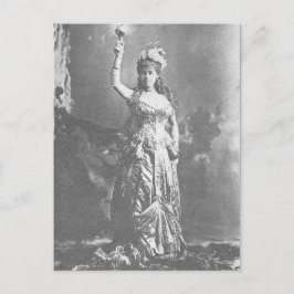 Cartão Postal Electric Light Mrs. W. K. Vanderbilt à fantasia