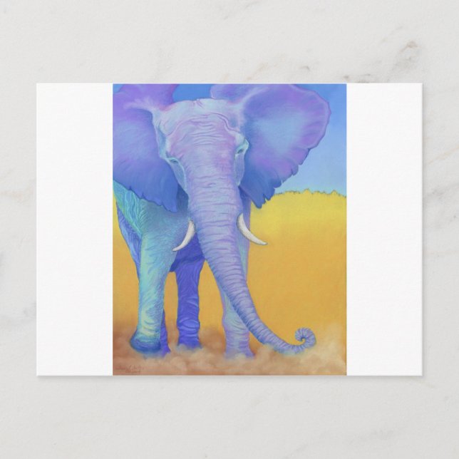 Cartão Postal elefante (Frente)