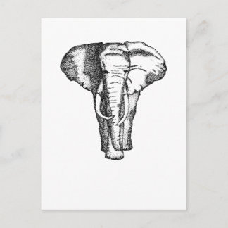 Cartão Postal elefante