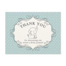 Elefante Bebê Adorável | Agradecimento Churrasco d