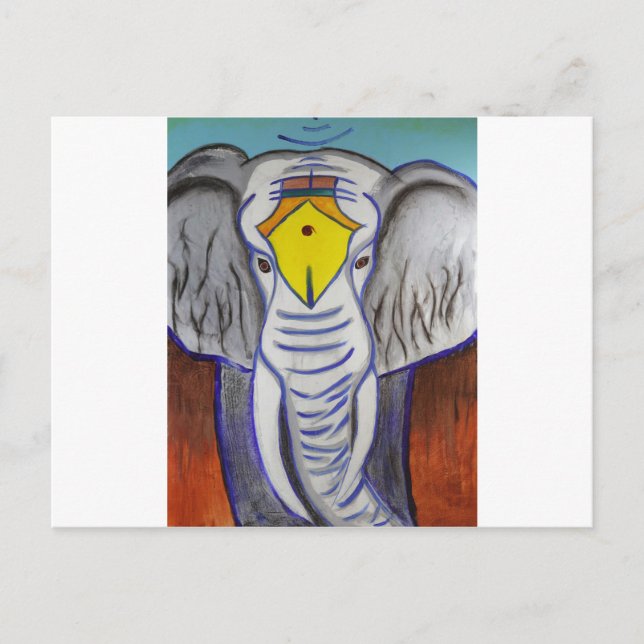 Cartão Postal Elefante Branco (Frente)