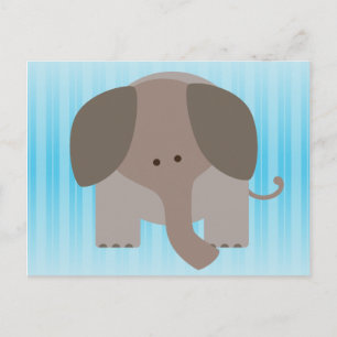 Cartão Postal Elefante Castanho