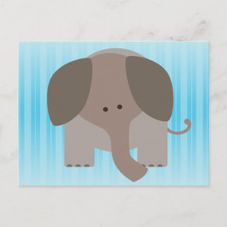 Cartão Postal Elefante Castanho