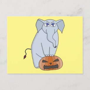 Cartão Postal Elefante de abóbora