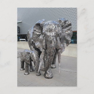 Cartão Postal Elefante de escultura