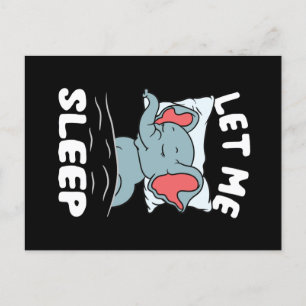 Cartão Postal Elefante Dormir