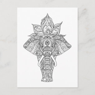 Cartão Postal Elefante Inspirado