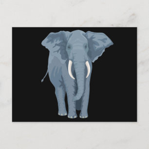Cartão Postal Elefante Majestoso