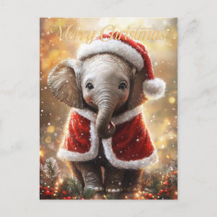 Cartão Postal Elefante Natal