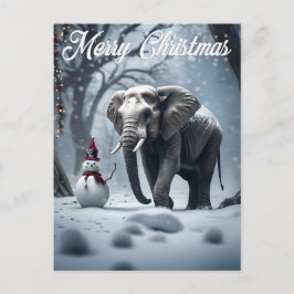 Cartão Postal Elefante Natal