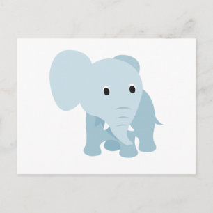 Cartão Postal Elefante para Bebê