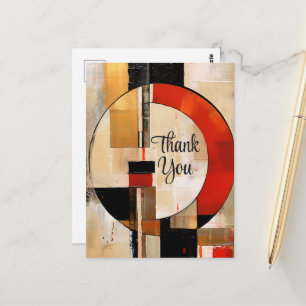 Cartão Postal Elegância Celestial: Exploração de Abstrato em Bei