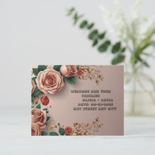 Cartão Postal Elegância Floral