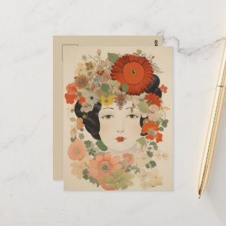 Cartão Postal Elegância Floral