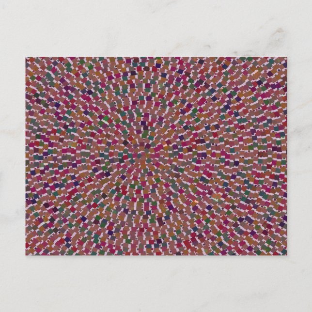 Cartão Postal Elegant Artist criou a textura de energia BOA SORT (Frente)