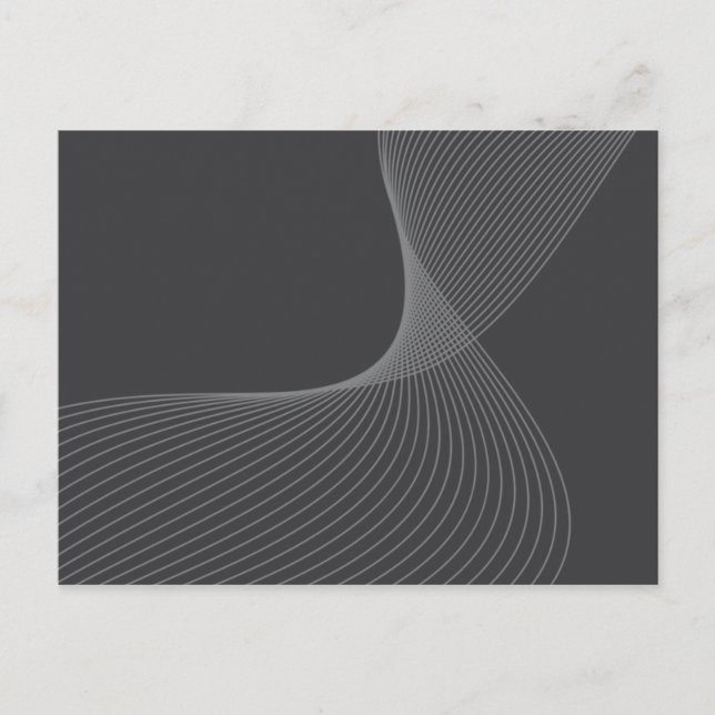 Cartão Postal Elegant, chic, simple, modern graphic pattern art (Frente)