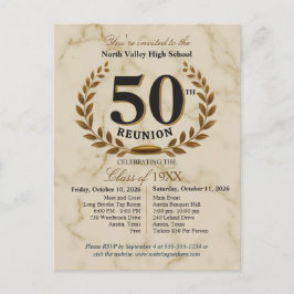 Cartão Postal Elegant Class of 1976 50th High School Reunion