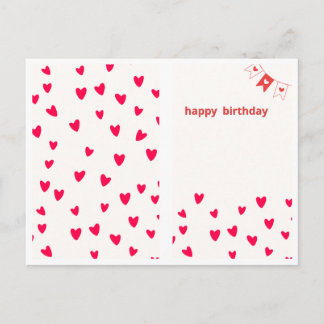 Cartão Postal Elegant Floral Happy Birthday Greeting Card