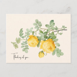Cartão Postal Elegant Floral Thinking of You Postcard