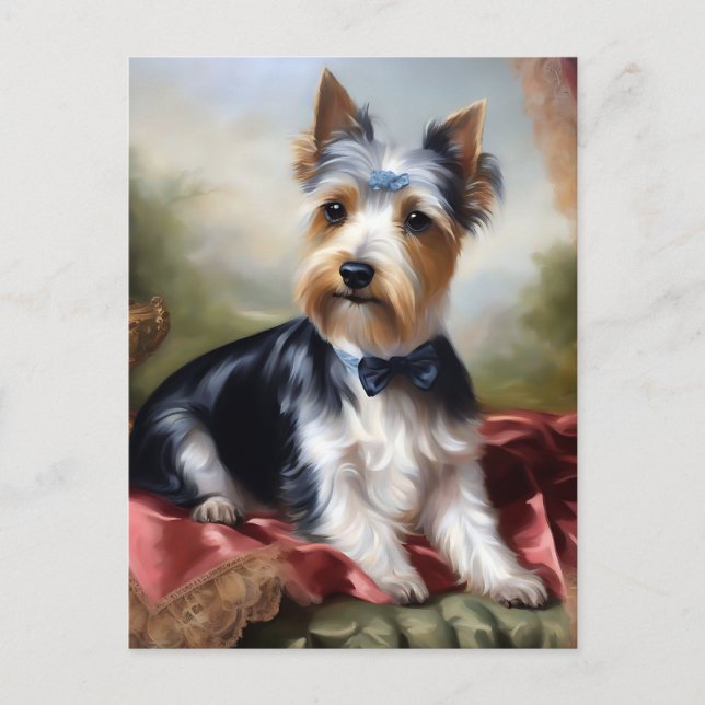 Cartão Postal Elegant Yorkshire Terrier Beauty (Frente)