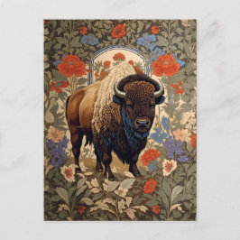 Cartão Postal Elegante Bison William Morris Inspirou