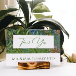 Cartão Postal Elegante Botânico Monet Ninféias Casamento