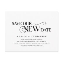 Elegante Clássico, Salve nossa nova data, Adiament