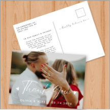 Elegante Coração de Amor Script Casamento Foto Obr
