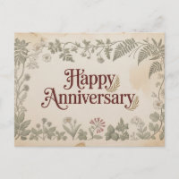 Elegante Design Vintage "Feliz Aniversário"