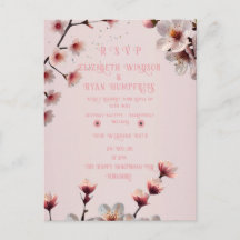 Elegante Floral Blossom Invitation Design S