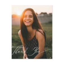 Elegante Fotografia de Caligrafia Obrigado