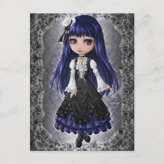 Cartão Postal Elegante Gothic Aristocrat