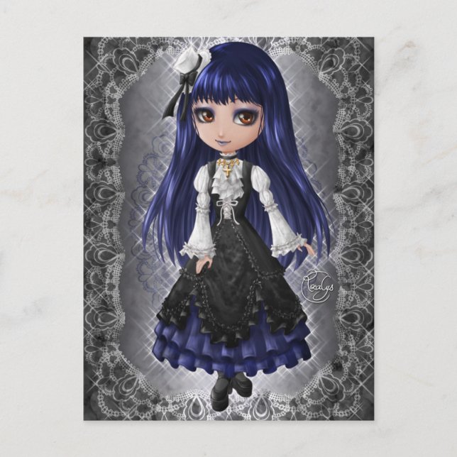 Cartão Postal Elegante Gothic Aristocrat (Frente)