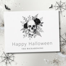 Elegante Halloween de Caveira Gótica