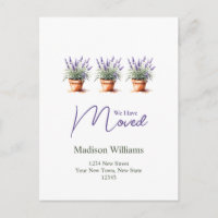 Elegante Mudança de endereço | Anúncio de Mudança