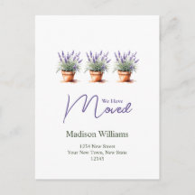 Elegante Mudança de endereço  | Anúncio de Mudança