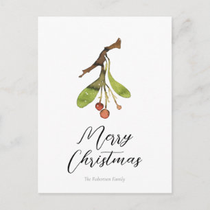 Cartão Postal Elegante Natal de Visco