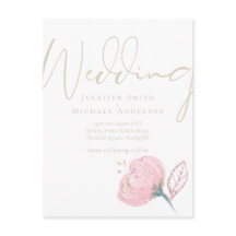 Elegante Rosa Dourado Disparador de Casamento Mode