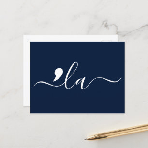 Cartão Postal Elegante Script Kamala Harris para Presidente