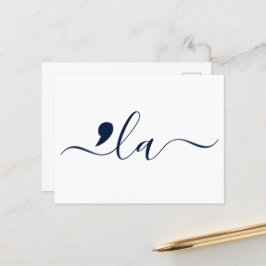 Cartão Postal Elegante Script Kamala Harris para Presidente