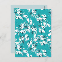 Elegante Tulip Flower Pattern Botanical Art Design