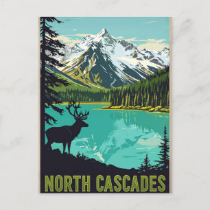 Cartão Postal Elegante Washington DC Vintage