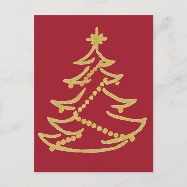 Cartão Postal elegante Weihnachtsbaum (Frente)