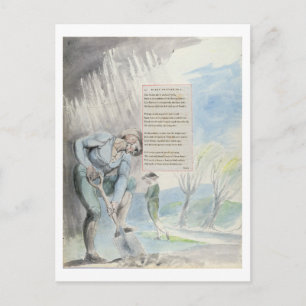 Cartão Postal "Elegy escrito em um País Church-Yard", design 1